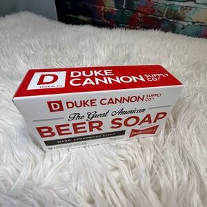 Duke Cannon The Great American Beer Soap Budweiser Cedarwood Scent 10oz Bar Soap
